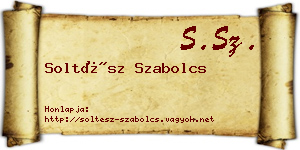 Soltész Szabolcs névjegykártya