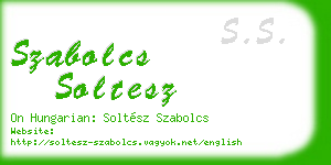 szabolcs soltesz business card
